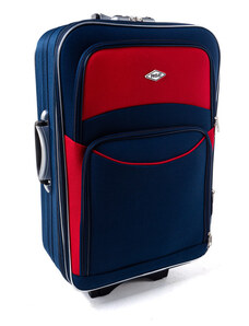 Rogal Červeno-modrý látkový cestovný kufor "Standard" - M, L, XL