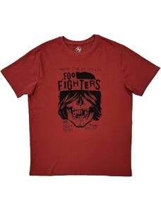 RUKA HORE Unisex tričko Foo Fighters SF Valley Červená