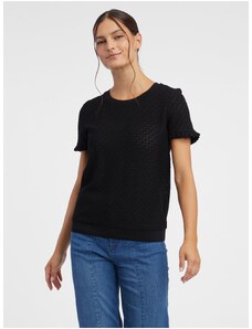 Orsay Black Women Patterned Knitted T-Shirt - Women