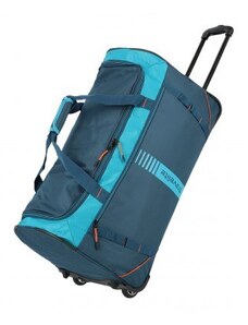 Travelite Basic Active 71cm Cestovná taška na kolieskach Modrá Petrol 86L