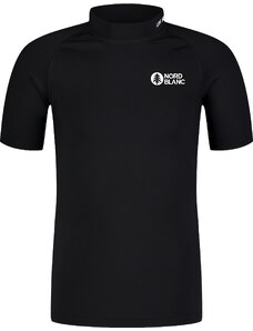 Nordblanc Čierne detské tričko s UV ochranou COOLKID