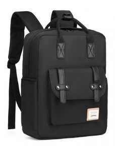 Konofactory Čierny odolný batoh do lietadla "Traveller" - veľ. M