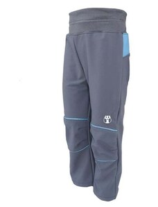 Kukadloo Softshell pants - tm. gray - blue