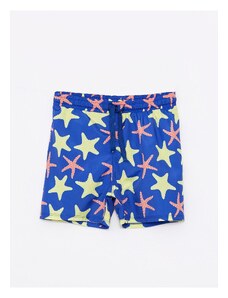 LC Waikiki Baby Boy Beach Shorts with Elastic Waist, UV Protection, and Printed