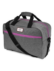 Rogal Sivo-ružová príručná taška do lietadla "Ticket" - veľ. S