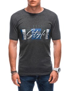 Buďchlap Originálne grafitové tričko s výrazným nápisom S1870