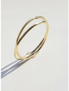 Kaaty Jewelry Zlatý prsteň dvojitý