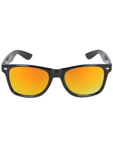Sunmania Oranžové zrkadlové okuliare Wayfarer