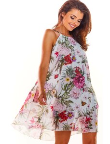 Awama Dámske letné šaty s kvetinovou potlačou A289