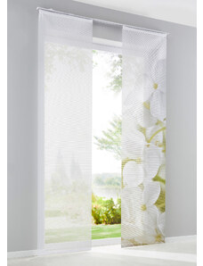 bonprix Panelový záves "Orchideový kvet" (2 ks), farba biela, rozm. D/Š: 145/57 cm