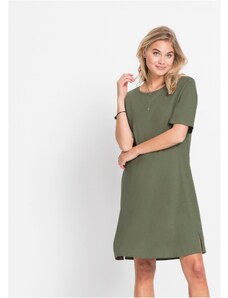 bonprix Úpletové šaty, farba zelená