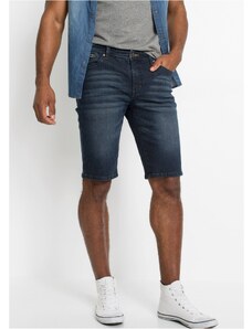 bonprix Strečové džínsové bermudy Slim Fit, farba modrá
