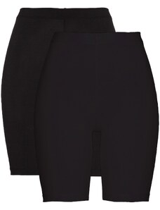 bonprix Elastické šortky, 2 ks, farba čierna