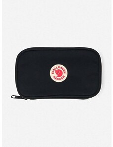 Peňaženka Fjallraven Kanken Travel Wallet čierna farba, F23781