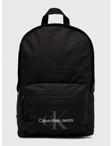Ruksak Calvin Klein Jeans pánsky, čierna farba, veľký, s potlačou, K50K511100