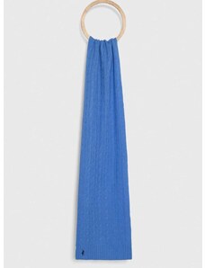 Vlnený šál Polo Ralph Lauren jednofarebný