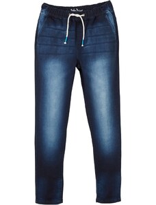 bonprix Mikinové džínsy, Regular Fit, farba modrá