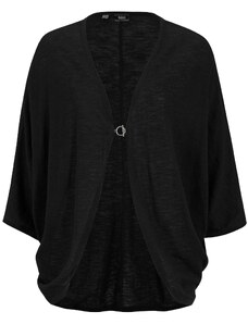 bonprix Pletený sveter, bavlnený, ľahký materiál, farba čierna, rozm. 56/58