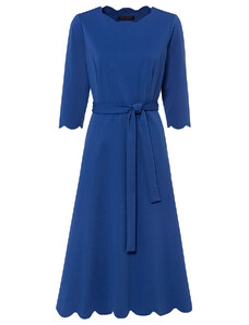 bonprix Džersejové šaty s opaskom na zaviazanie, farba modrá, rozm. 44