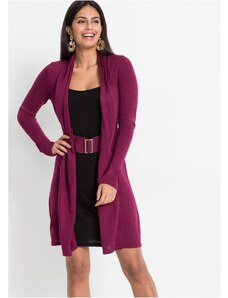 bonprix Pletené šaty vrátane opaska, farba fialová
