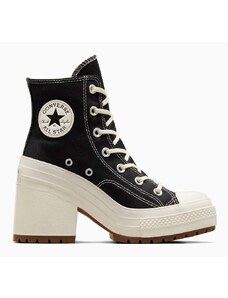Tenisky Converse Chuck 70 De Luxe Heel dámske, čierna farba, A05347C