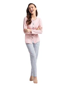 LUNA Dámske pyžamo 599 pink
