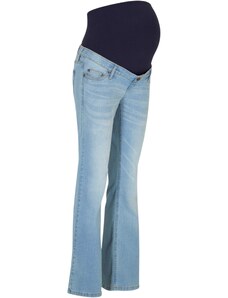 bonprix Materské komfortné strečové džínsy, bootcut, farba modrá