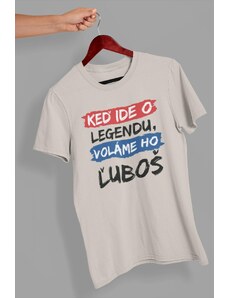MMO Pánske tričko Legendy sa volajú Ľuboš Vyberte farbu: Ľadovo sivá, Vyberte veľkosť: XS