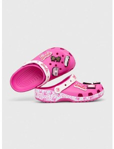 Šľapky Crocs Barbie Classic Clog Cls dámske, ružová farba, 206340