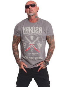 Yakuza tričko pánske SHARP KNIFE TSB 22006 steel grey