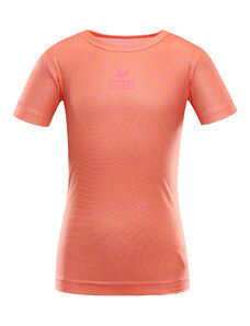 Children's quick-drying T-shirt ALPINE PRO BASIKO neon shocking orange variant PA