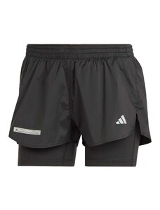 ADIDAS PERFORMANCE Športové nohavice 'Ultimate Two-In-One' svetlosivá / čierna / biela