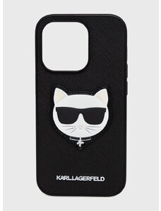 Puzdro na mobil Karl Lagerfeld Iphone 14 Pro 6,1" čierna farba