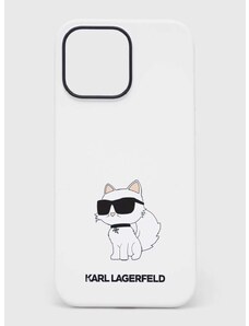 Puzdro na mobil Karl Lagerfeld iPhone 14 Pro Max 6,7'' biela farba