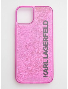 Puzdro na mobil Karl Lagerfeld Iphone 14 Plus 6,7" ružová farba