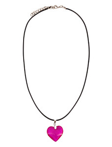 Fashion Jewellery Náhrdelník s príveskom - srdiečko pink