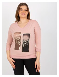 Zonno Púdrovo ružové tričko s potlačou