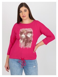 Zonno Fuchsiovo ružové tričko s potlačou