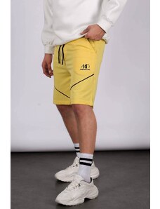 Madmext Men's Yellow Regular Fit Shorts 5401