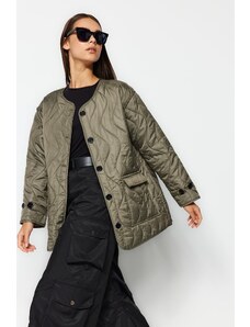 Trendyol Collection Khaki vodoodpudivý prešívaný kabát
