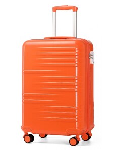 Kufor - British traveller, z polykarbonátu a TSA zámkom, malý, oranžová