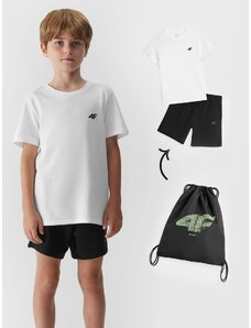 4F Chlapčenská športová súprava na telesnú výchovu (tričko+šortky+batoh-vak)