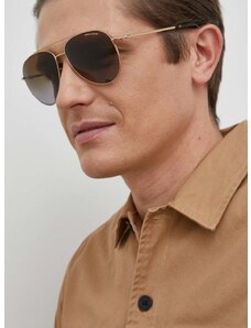 Slnečné okuliare Armani Exchange pánske, zlatá farba