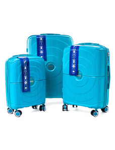 Cestovné kufre RGL- PP4 - světlo modrá