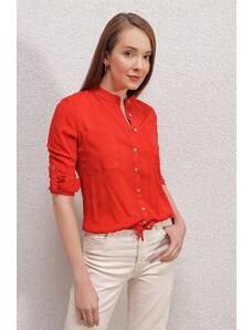 Bigdart 3619 Lace-Up Shirt - Red