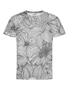 Bittersweet Paris B&W Flowers T-shirt – Black Shores - XS