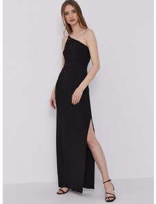 Šaty Lauren Ralph Lauren čierna farba, maxi, rovné