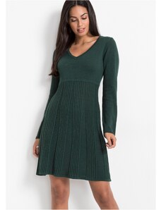 bonprix Pletené šaty, farba zelená
