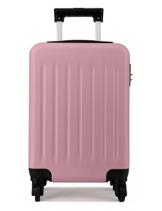 Konofactory Ružový odolný plastový cestovný kufor "Defender" - veľ. M, L, XL