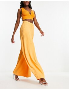 Daska wide leg tailored trouser co-ord in orange